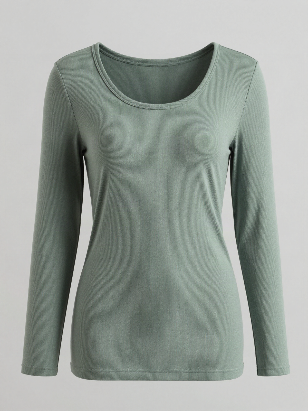 Verlaya - Ribbed Lounge Top with Long Sleeves
