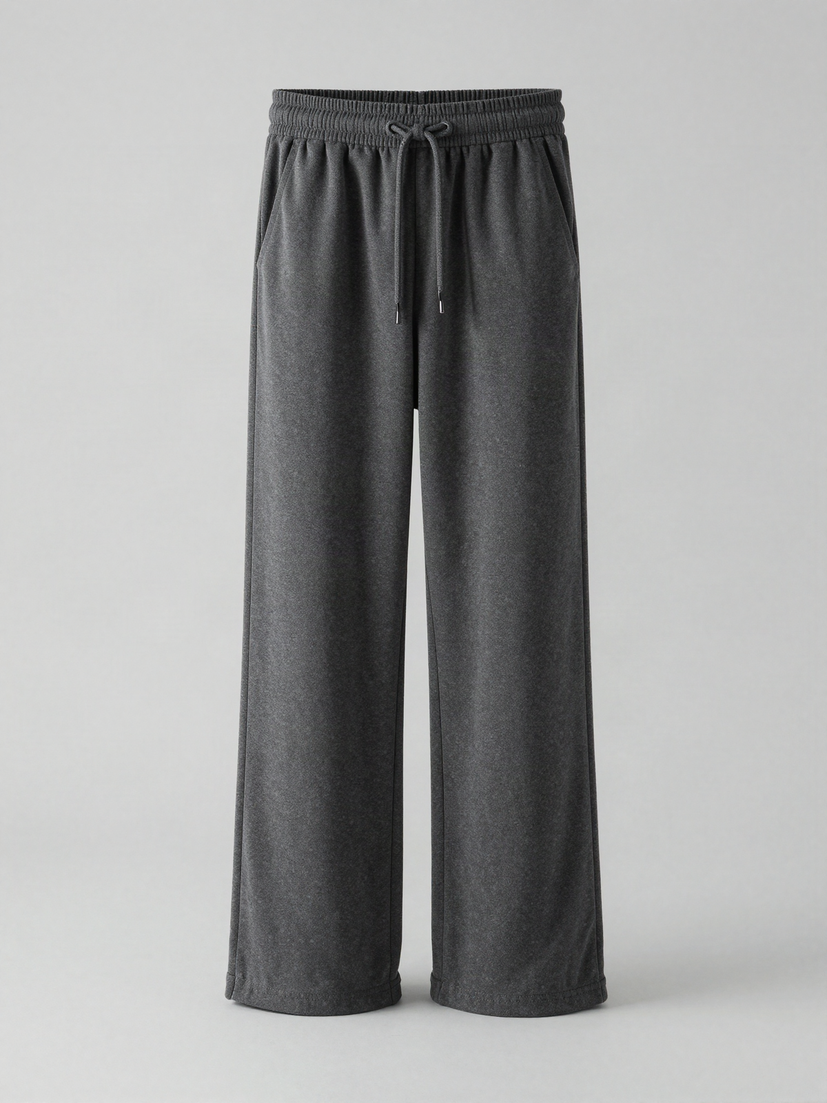Anvelle - Wide Leg Lounge Pants with Drawstring Waist