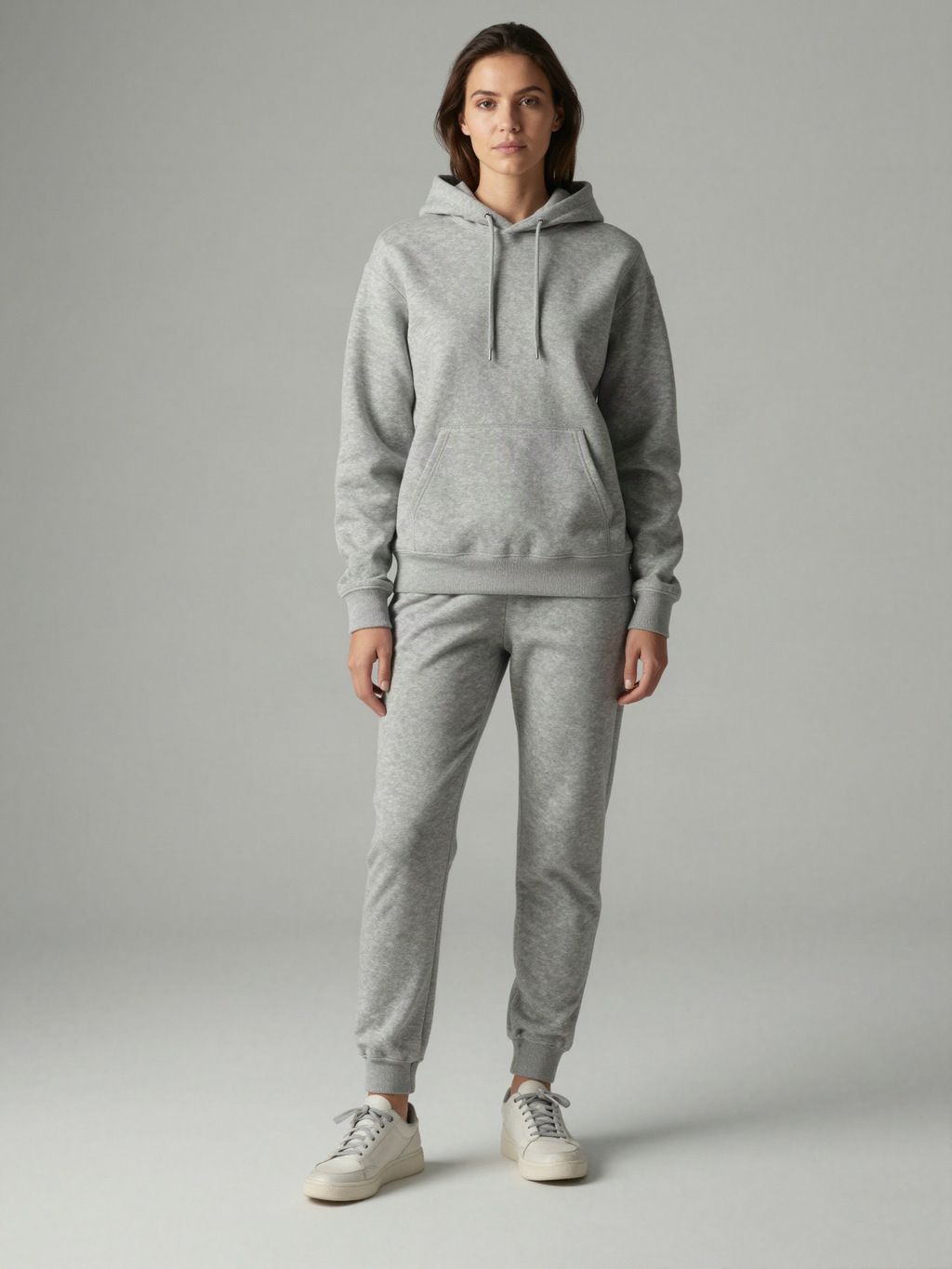 Merevane - Brushed Fleece Hoodie with Kangaroo Pocket