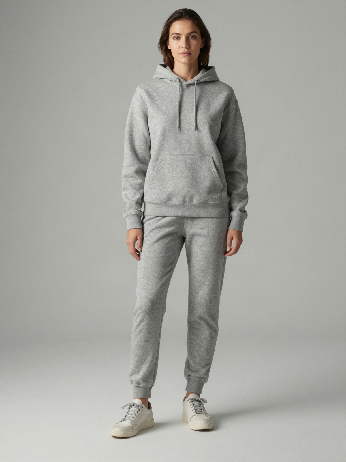 Merevane - Brushed Fleece Hoodie with Kangaroo Pocket