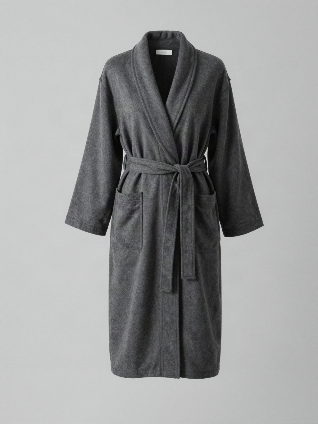 Brelandra - Jersey Robe with Tie Belt and Patch Pockets