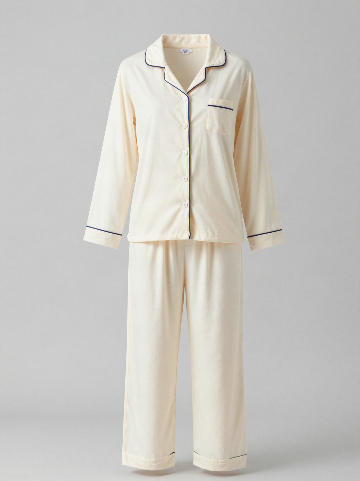 Nolstrane - Modal Blend Pajama Set with Piped Trim
