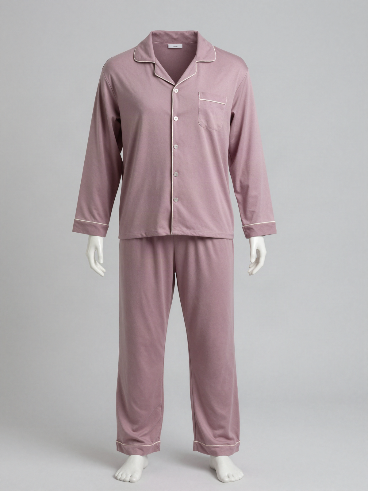 Nolstrane - Modal Blend Pajama Set with Piped Trim