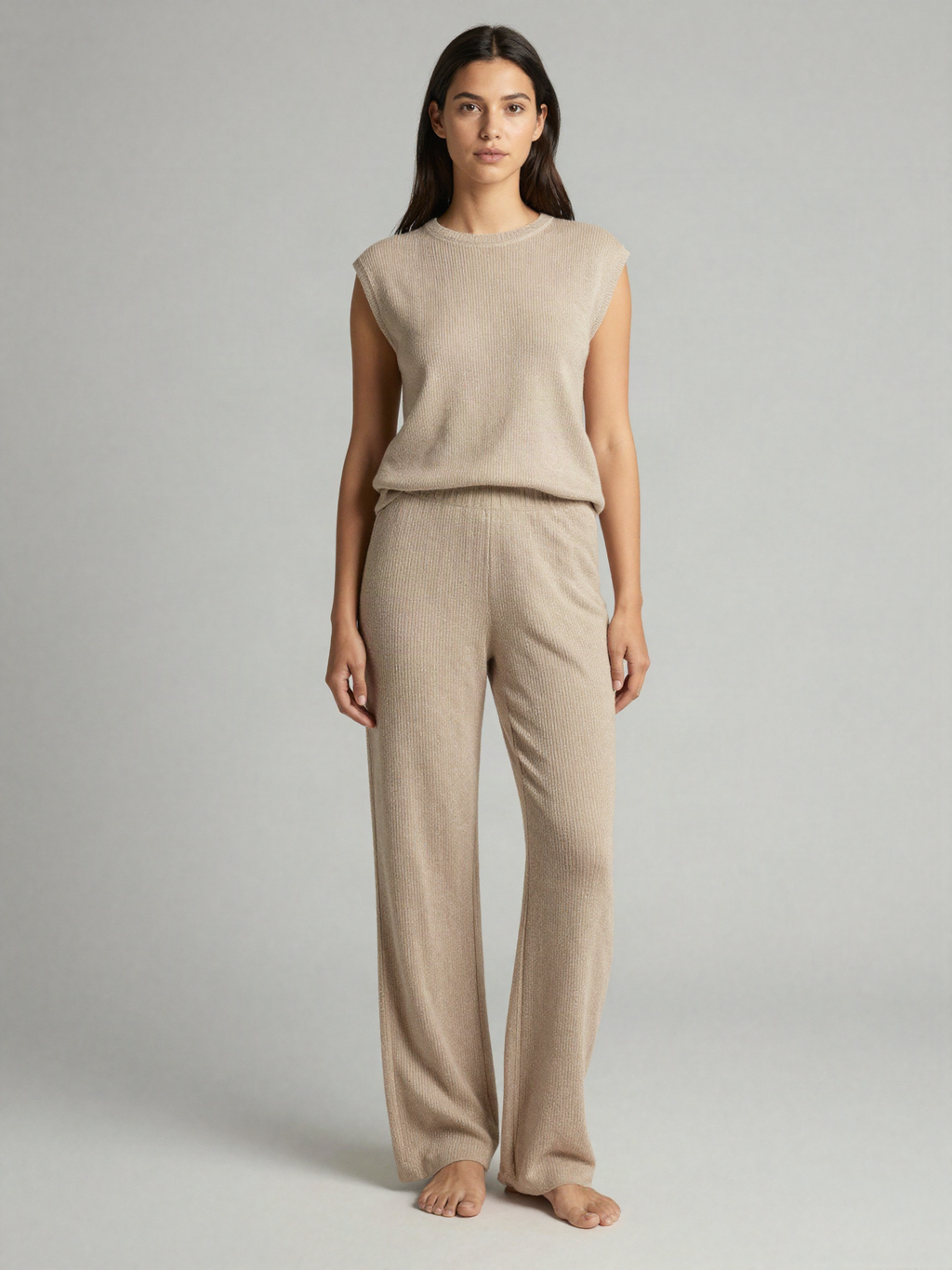 Ilsandre - Knitted Lounge Pants with Elasticated Waist