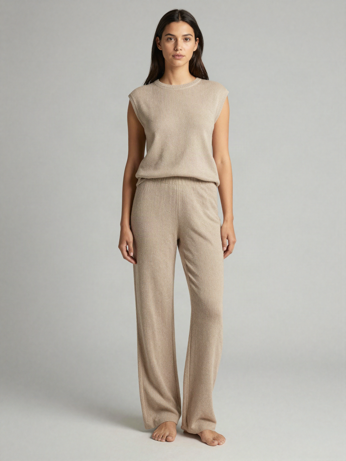 Ilsandre - Knitted Lounge Pants with Elasticated Waist
