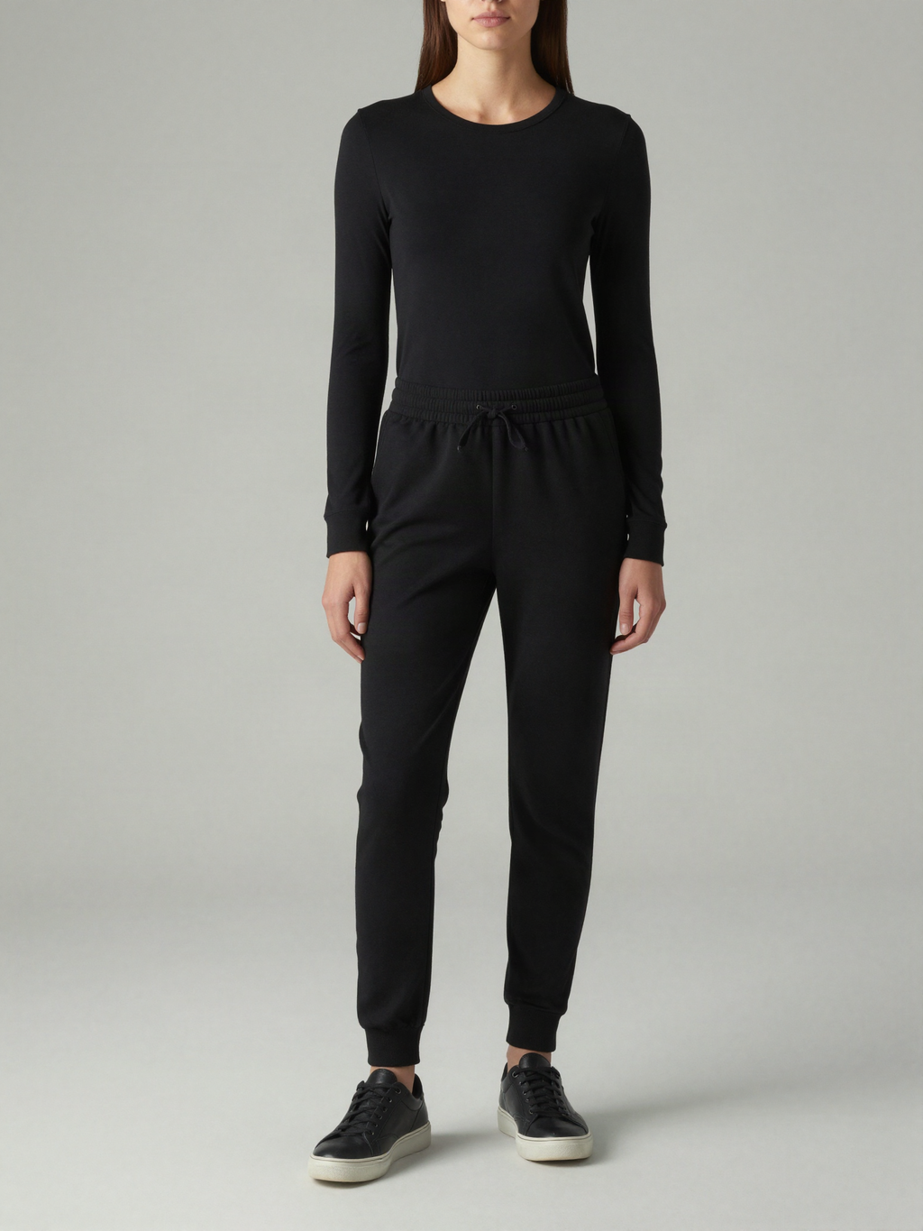 Solandre - Brushed Jersey Jogger with Tapered Leg