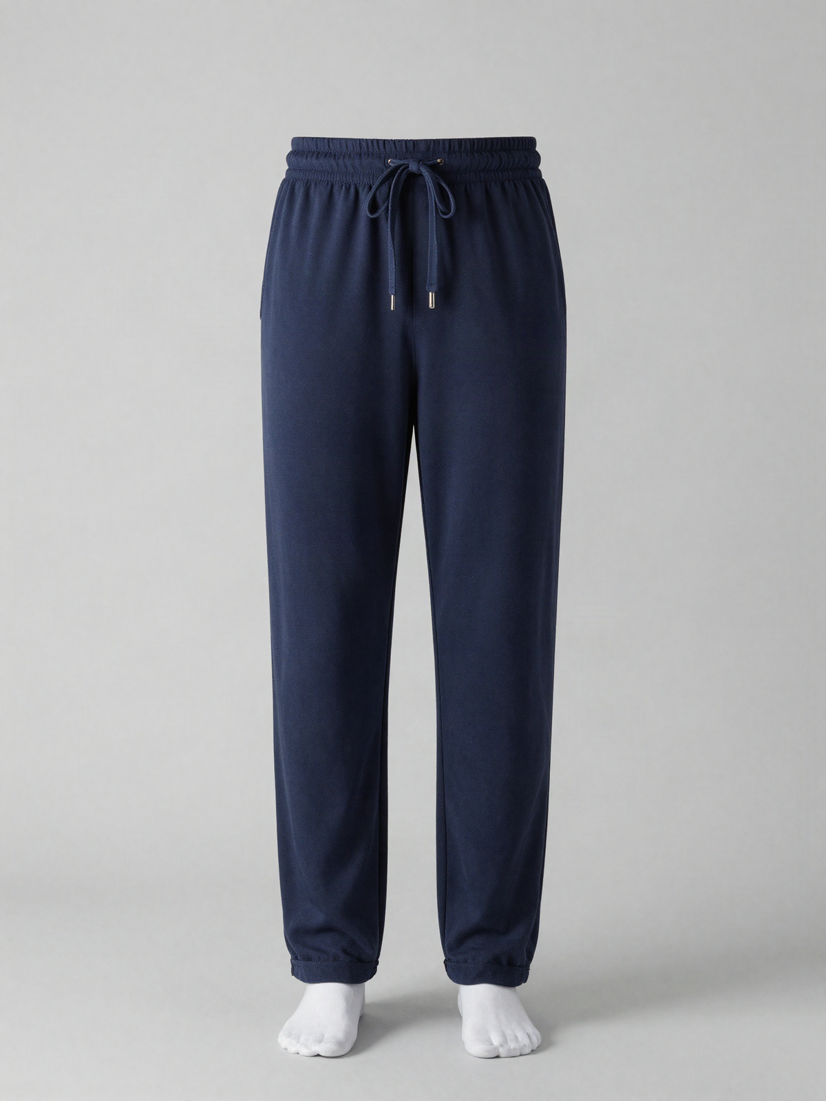 Weskorn - Cotton Jersey Lounge Pants with Drawstring Waist