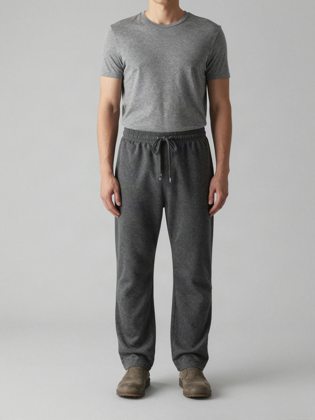 Weskorn - Cotton Jersey Lounge Pants with Drawstring Waist