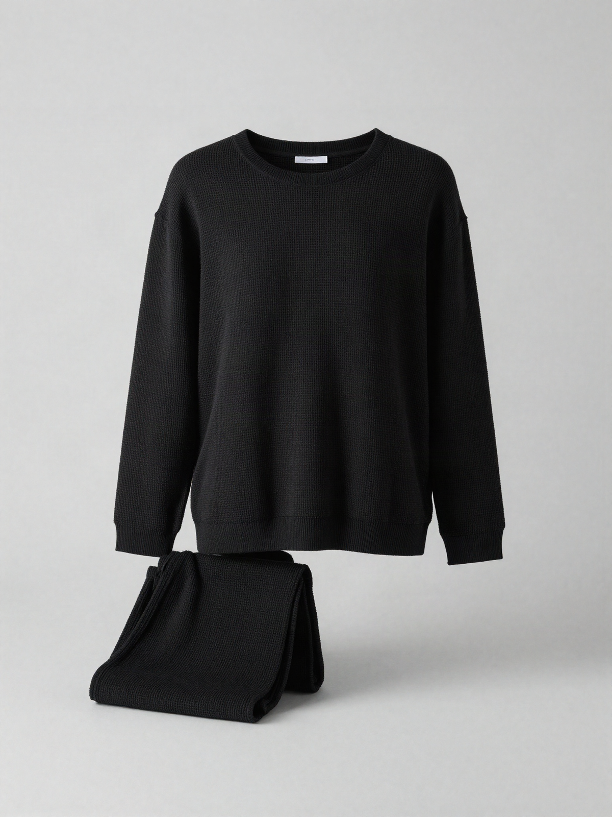 Tolstrand - Waffle Knit Lounge Set with Long Sleeves