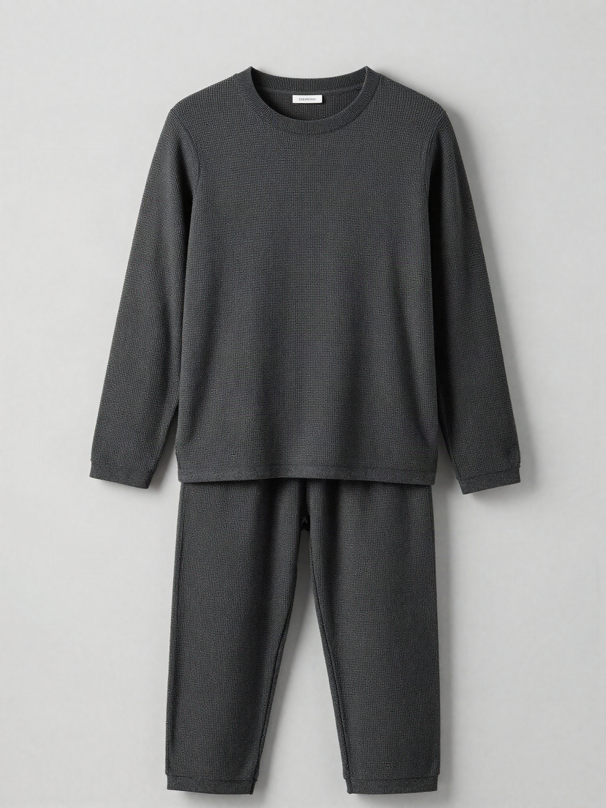 Tolstrand - Waffle Knit Lounge Set with Long Sleeves