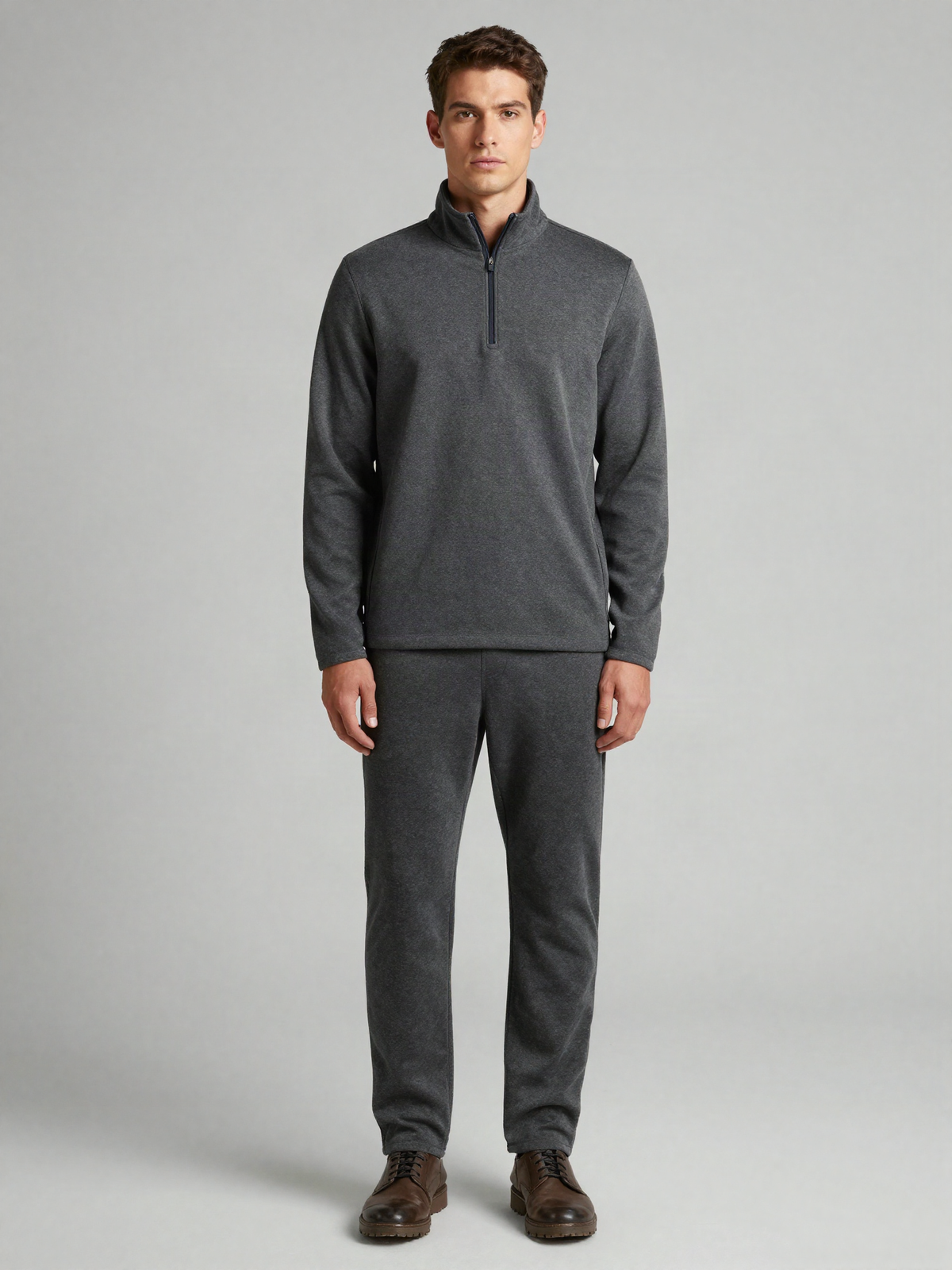 Norbeck - Quarter Zip Fleece Pullover with Stand Collar